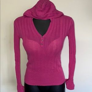 Wet Seal hooded long sleeve with hood